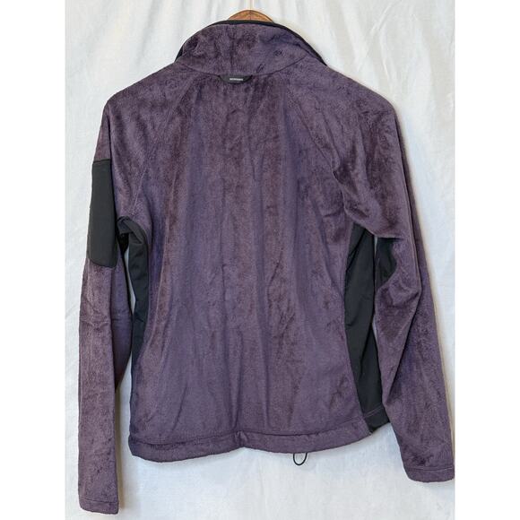 Columbia Womens Purple Pullover Sweater Full Zipped Up Mock Neck Pockets Size M - Picture 7 of 10